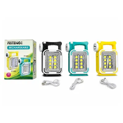 LINTERNA DE TRABAJO RECARGABLE LUZ SOLAR (USB)