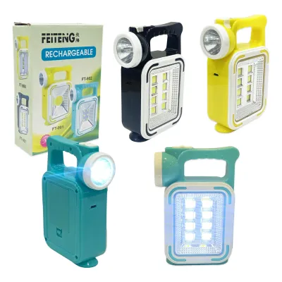 LINTERNA DE TRABAJO RECARGABLE LUZ SOLAR (USB)