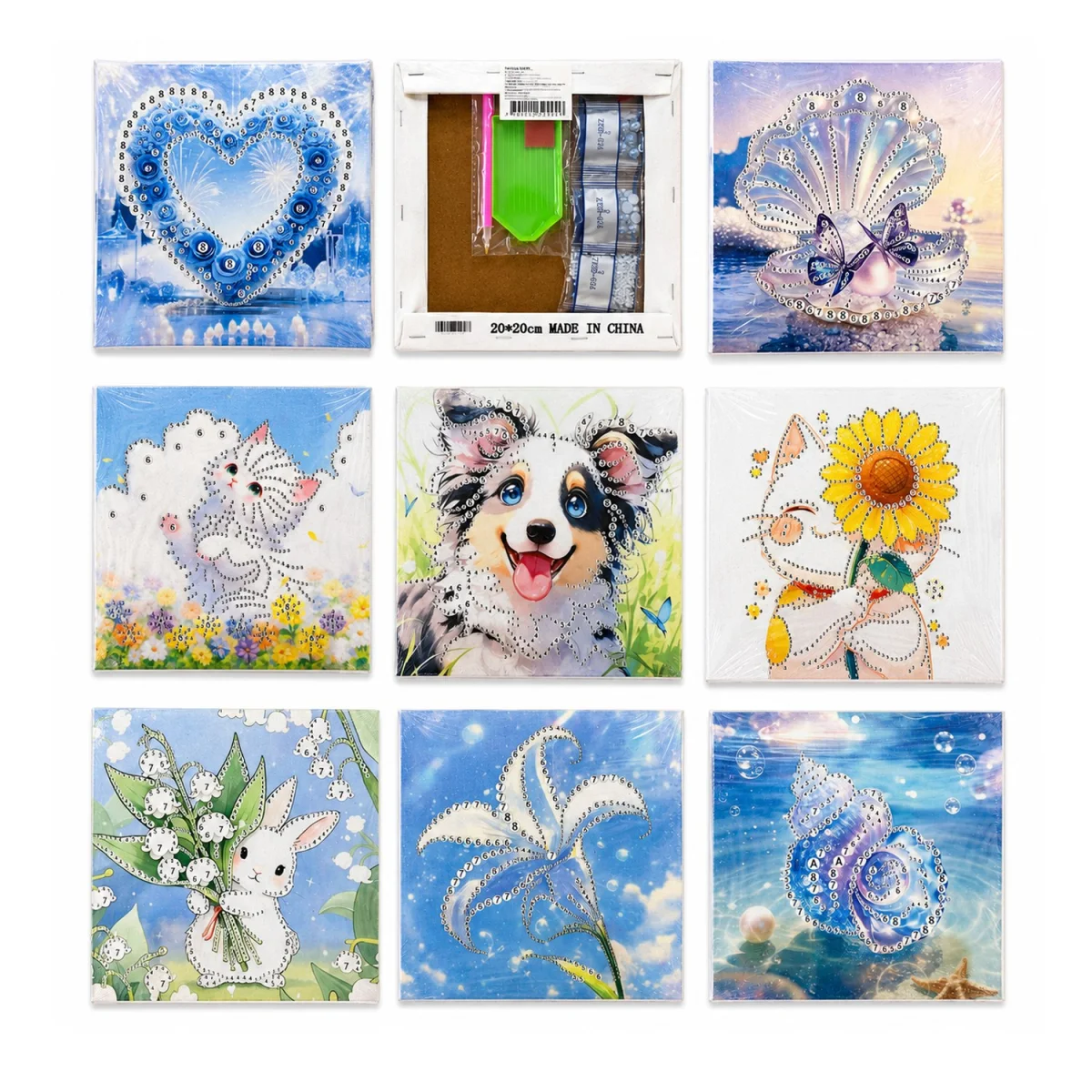 SET DE ARTE DE DIAMANTES 20*20CM