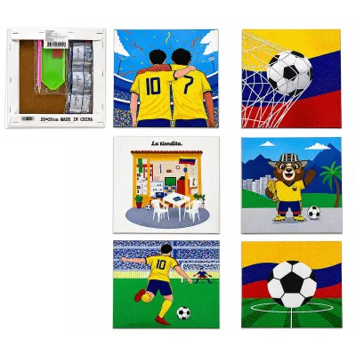 SET DE ARTE DE DIAMANTES COLOMBIA 20*20CM