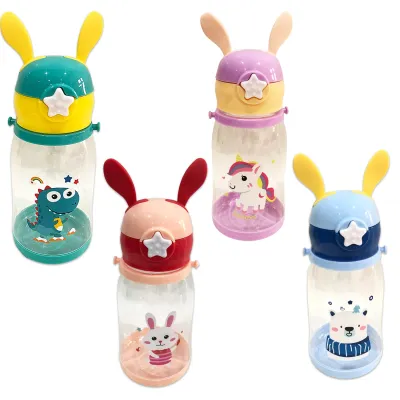 TERMO PLASTICO ANIMALES OREJAS 600ML