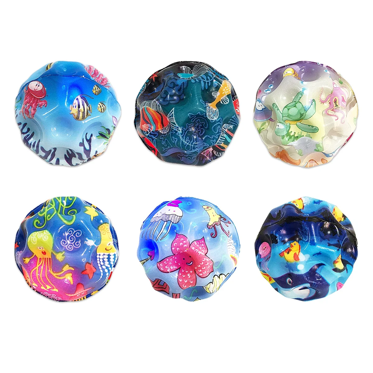 PELOTA DESESTRESANTE MARINA CON LUZ (CJX12)