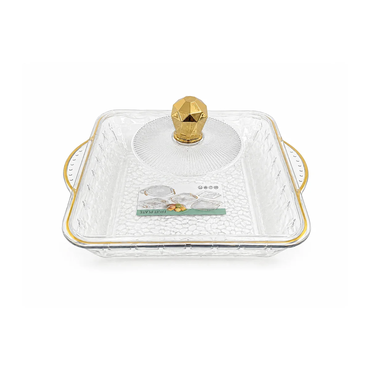 BANDEJA FRUTERA CON TAPA 22*5CM