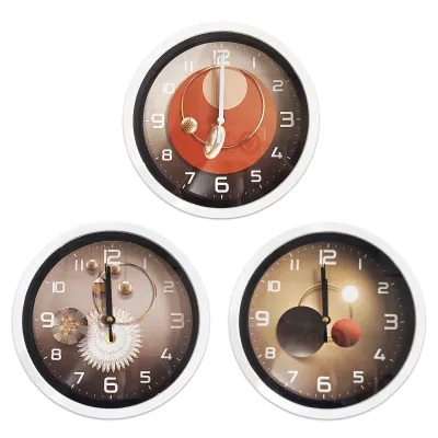 RELOJ DE PARED REDONDO ANILLOS 20CM