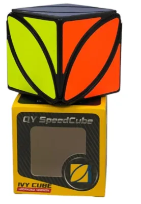 CAJA CUBO RUBIK 3X3 IVYCUBE HOJA NEON