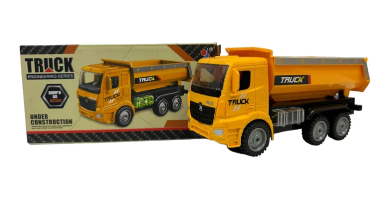 CAJA JUGUETE VOLQUETA CON LUZ Y SONIDO TRUCK ENGINEERING SERIES