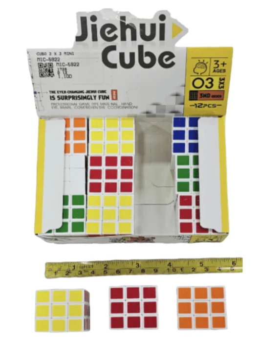 CAJA CUBO RUBIK 3X3 MINI JIEHUI