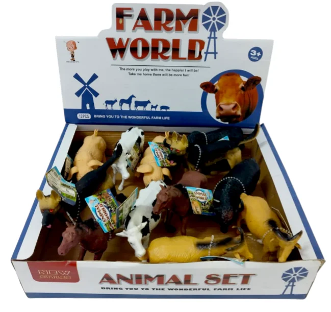 ANIMALES SALVAJES PLASTICO CAJA X8