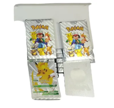 CAJA CARTAS MUÑECO BRILLANTES X25 PIEZAS PLATEADA