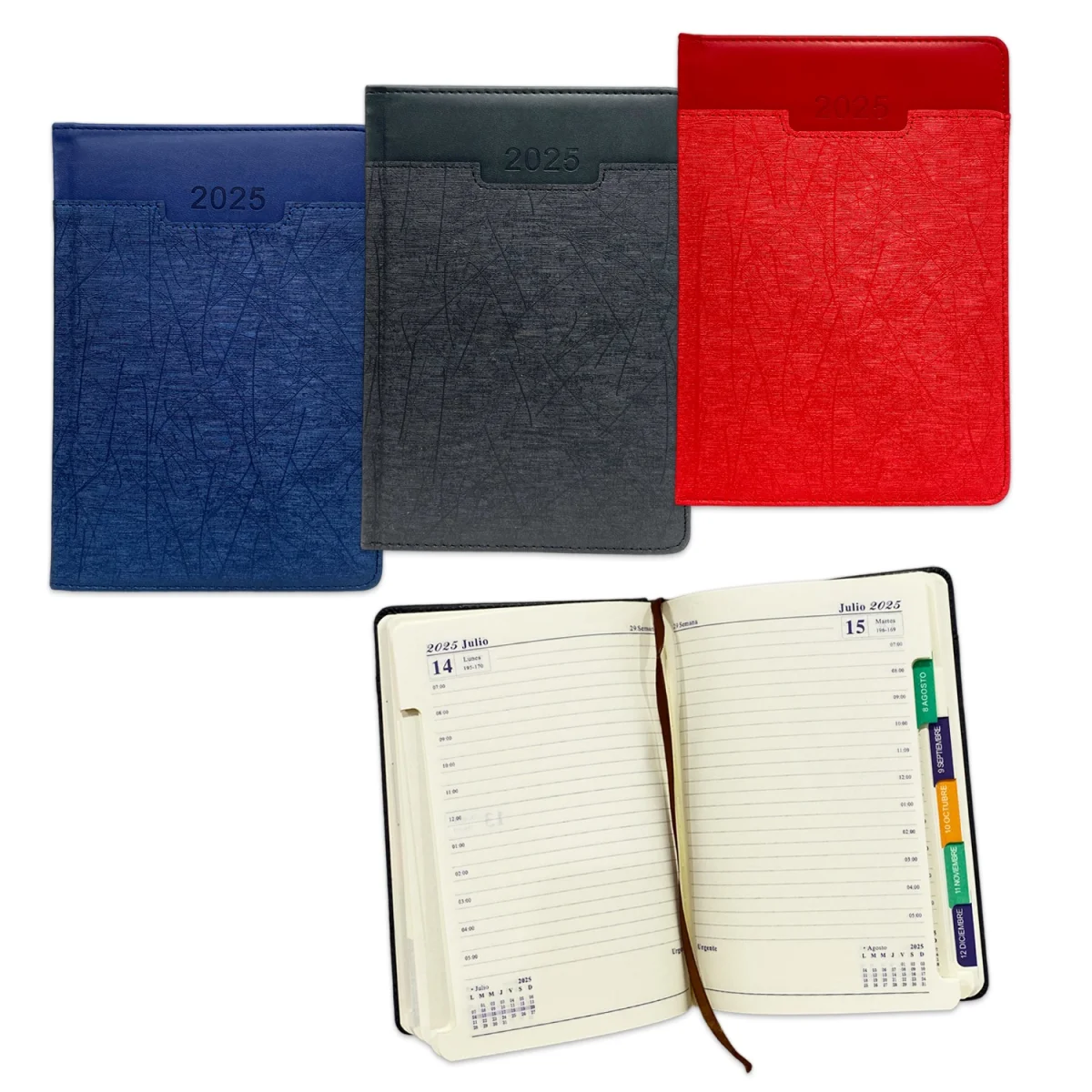 AGENDA CLASICA COLORES 2025