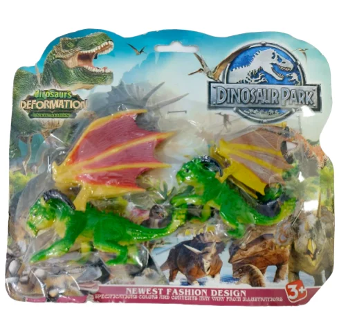 CARTON DRAGONES VERDES COLECCIÓN X2