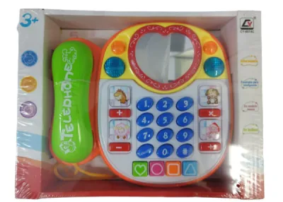 CAJA TELEFONO INFANTIL CON ESPEJO DE BATERIAS