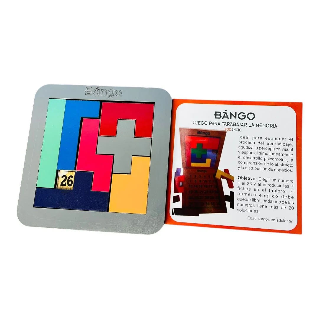 TABLA JUEGO DE MESA BANGO MADERA NACIONAL