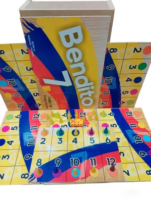 CAJA JUEGO DE MESA BENDITO 7 MADERA