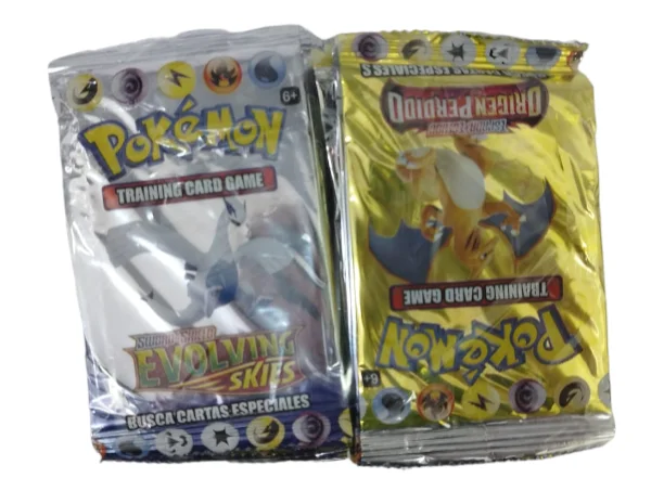 BOLSA CARTAS BRILLANTES POKEMON X50 SOBRES