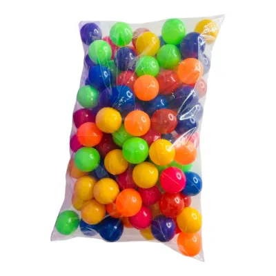 BOLSA DE PINPONES DE COLORES X100