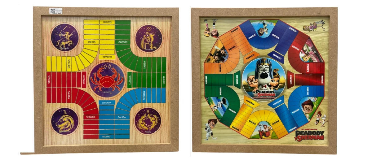 PARQUES PEQUEÑO SENCILLO 4-6 JUGADORES 38CM X 38CM MDF