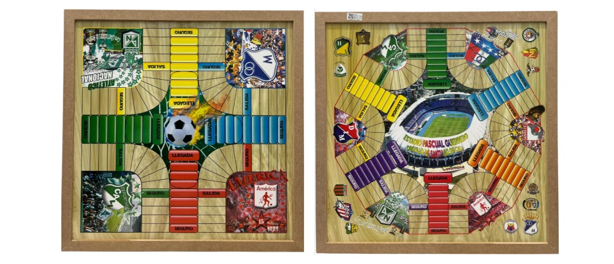 PARQUES GRANDE SENCILLO 4-6 JUGADORES 51CMX51CM PINO