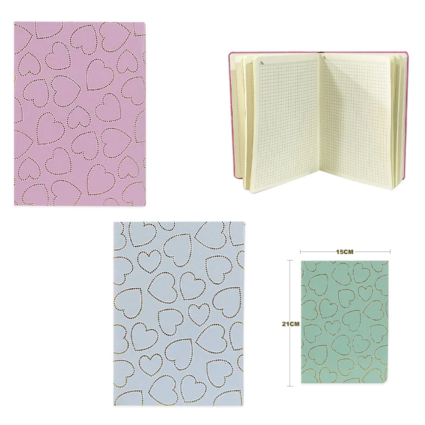 AGENDA CORAZONES CUADROS