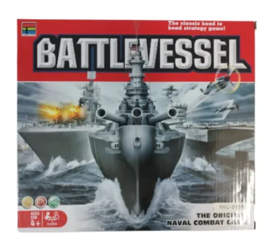 CAJA JUEGO DE MESA BATALLA NAVAL GRANDE
