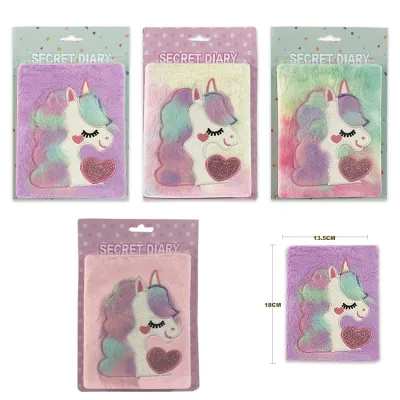 AGENDA PELUCHE UNICORNIO EN BLISTER -