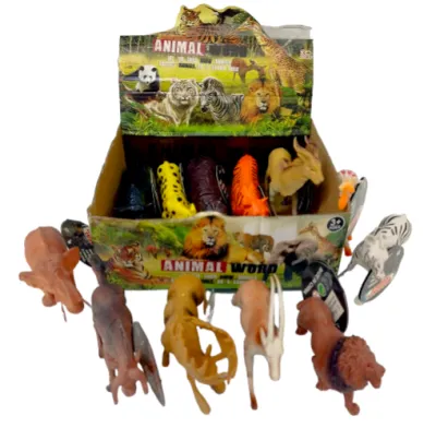 JUGUETE ANIMALES DE SELVA CAJA X12