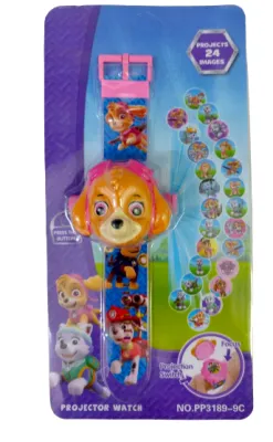 CARTON RELOJ PROYECTOR PATRULLA CANINA