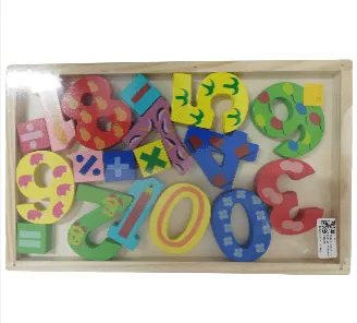 TABLA JUEGO DIDACTICO NUMEROS MADERA
