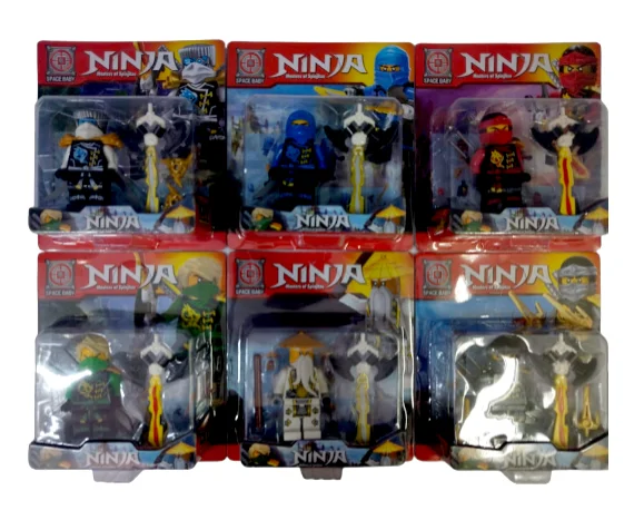CARTON MUÑECO ARMABLE NINJAGO 6 MODELOS