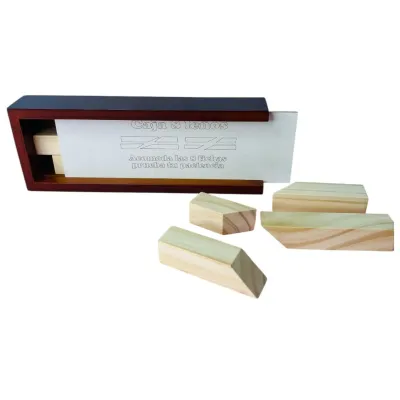 CAJA JUEGO DE MESA CAJA 8 LEÑOS MADERA