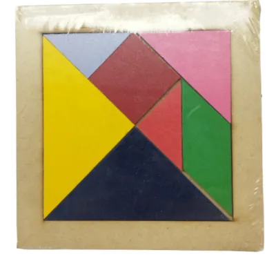 TABLA JUEGO DE MESA TANGRAM MADERA MEDIANO NACIONAL