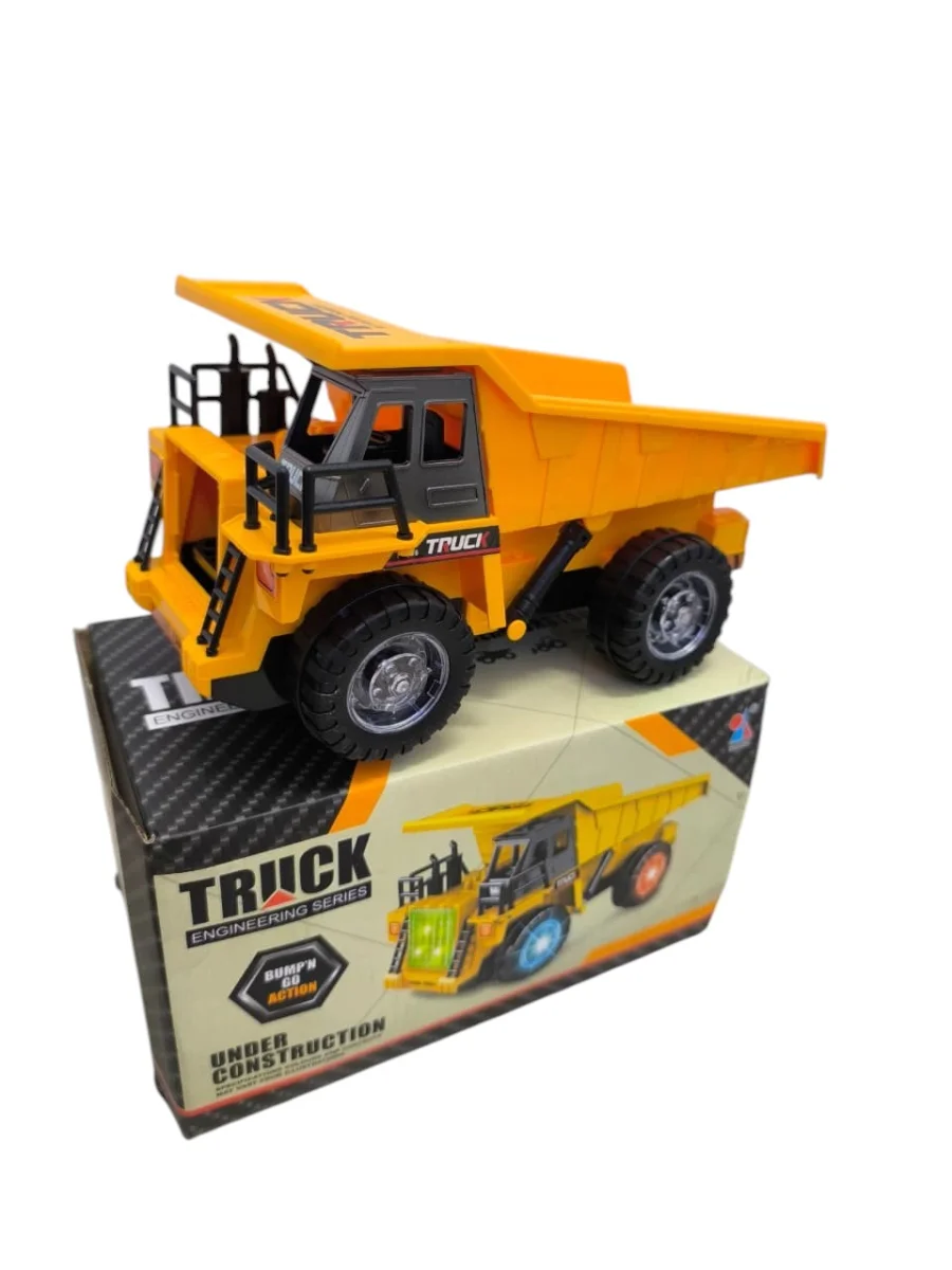CAJA JUGUETE VOLQUETA CON LUZ Y SONIDO TRUCK ENGINEERING SERIES