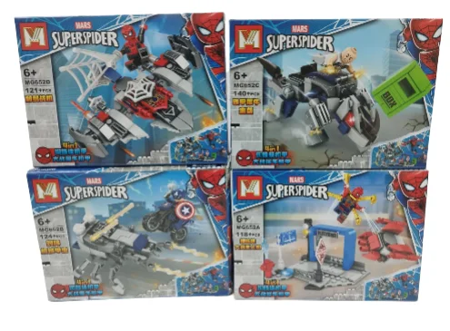 CAJA ARMABLE M 124 PIEZAS SUPERSPIDER MARS MG652