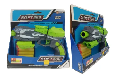 CAJA LANZADARDOS 3 SOFTGUN PEQUEÑO 2 COLORES