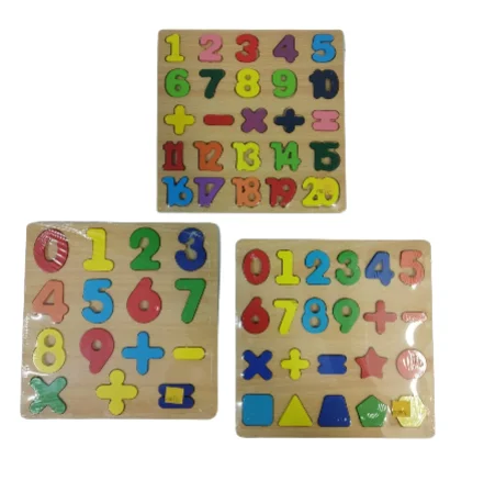 TABLA JUEGO DIDACTICO NUMERO DE COLORES SURTIDO MADERA