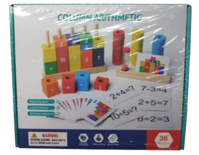 CAJA JUEGO DIDACTICO COLUMNA ARITMETICA
