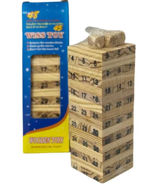 JENGA PEQUEÑO CAJA AZUL 15CM*5CM