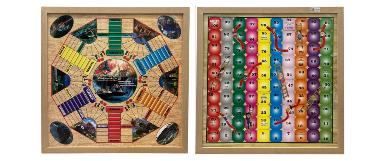 PARQUES 6 PUESTOS Y ESCALERA SENCILLO 51CM X 51CM