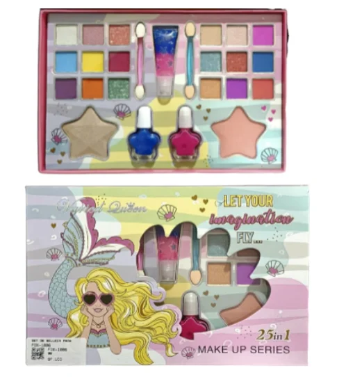 CAJA KIT MAQUILLAJE NIÑA SIRENA