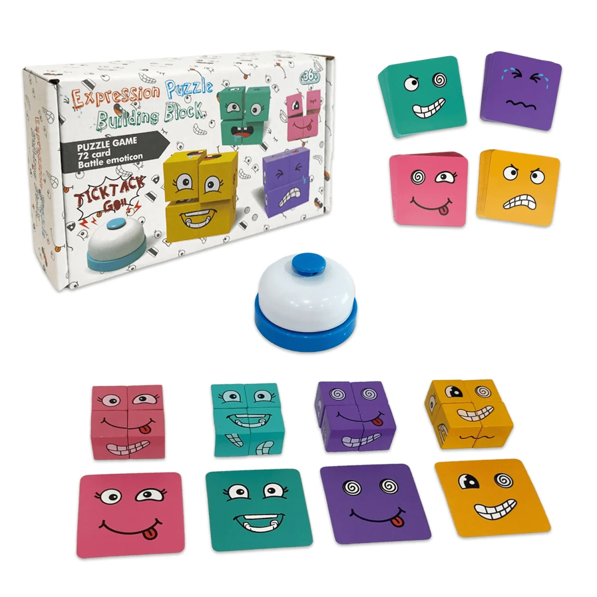 JUEGO DE GESTOS CON TIMBRE CAJA CARTON