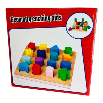 ENCAJABLE FIGURAS GEOMETRICAS CAJA ROJA