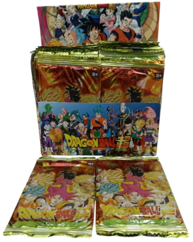 PAQUETE 50 SOBRES CARTA BRILLANTE DRAGON BALL