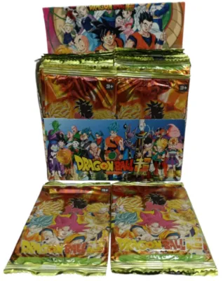 PAQUETE 50 SOBRES CARTA BRILLANTE DRAGON BALL