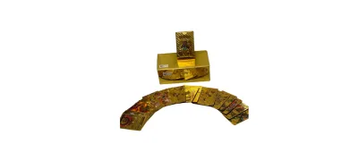 CAJA CARTAS BRILLANTES POKEMON X55 4 COLORES