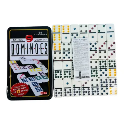 DOMINO DOBLE 9 CAJA METALICA
