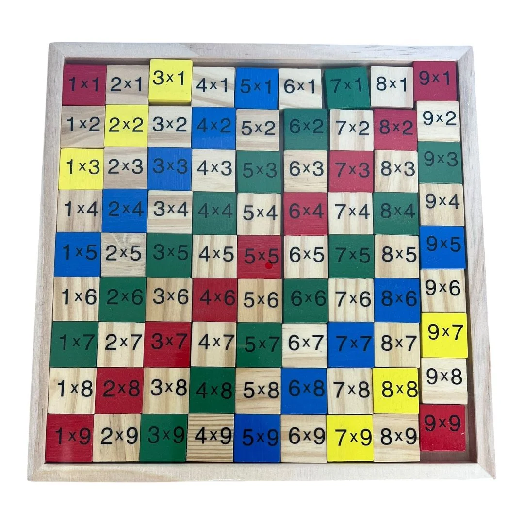 TABLA DE MULTIPLICAR MADERA