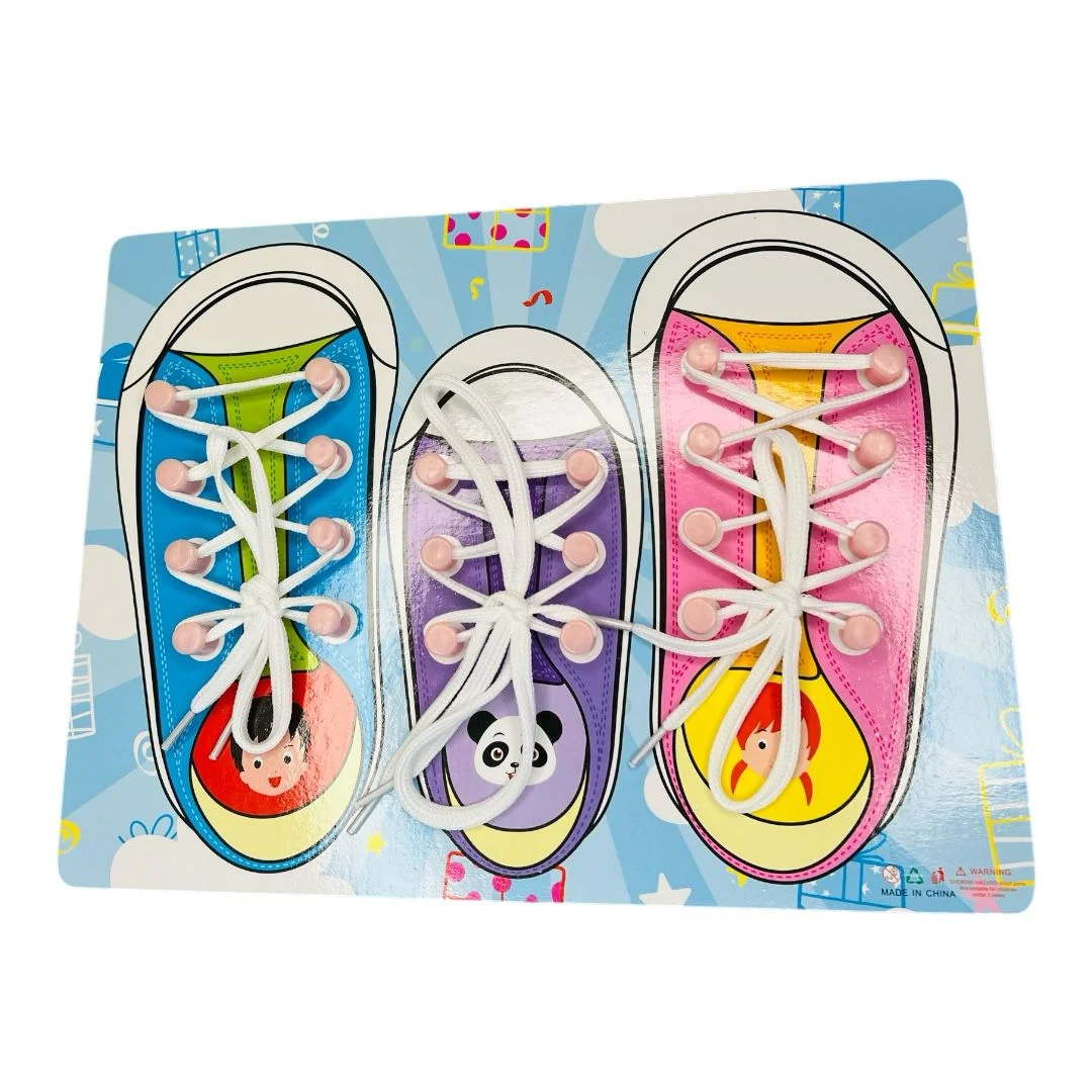 TABLA DIDACTICA ZAPATOS PARA AMARRAR