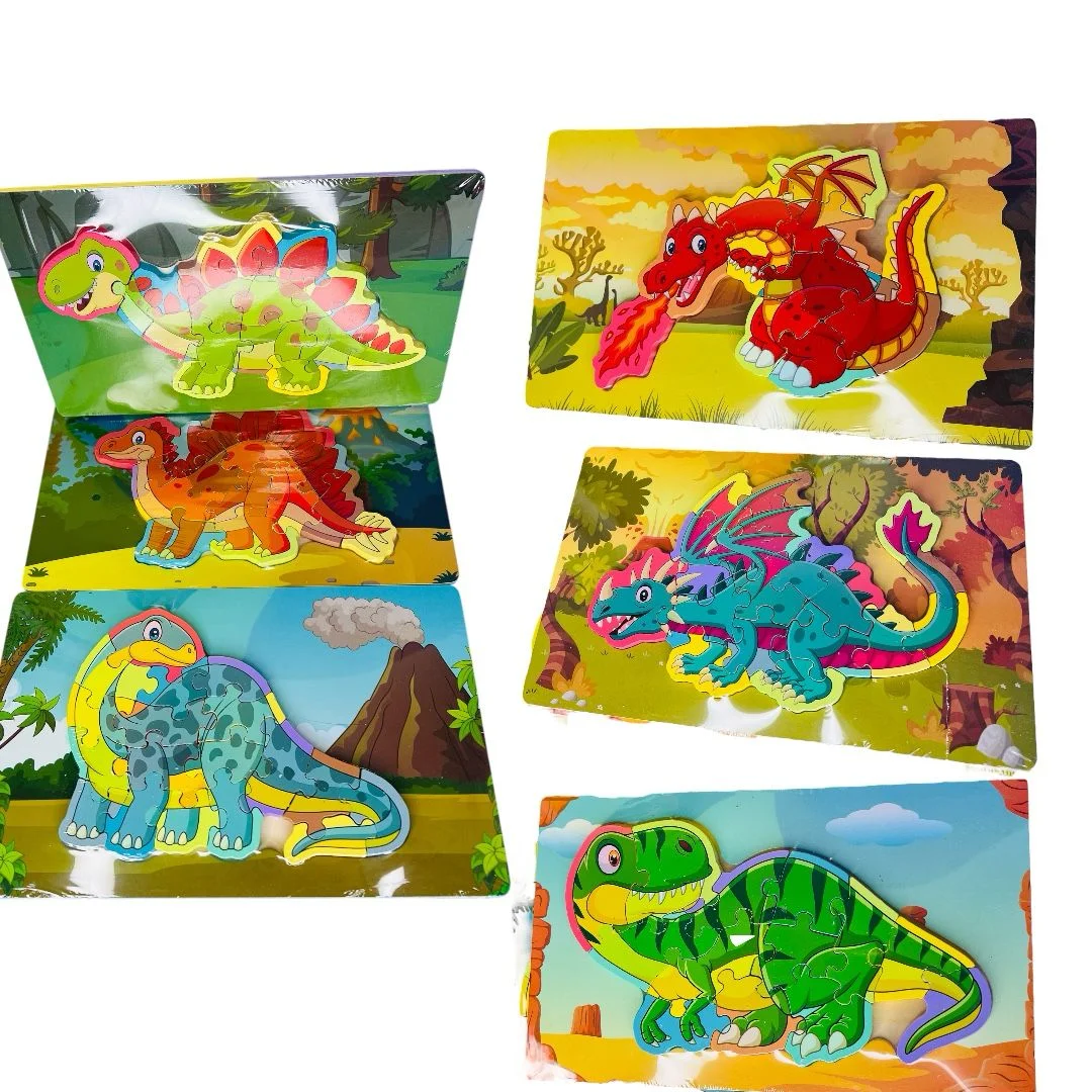 ROMPECABEZA DINOSAURIO 6 MOTIVOS