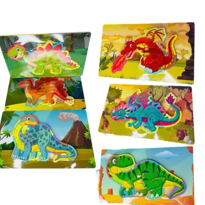 ROMPECABEZA DINOSAURIO 6 MOTIVOS