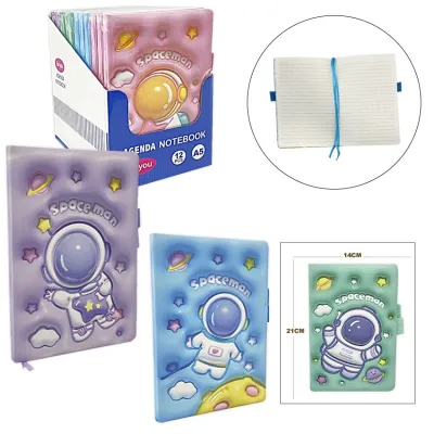 AGENDA ASTRONAUTA COLORES (PQT X 12UND)